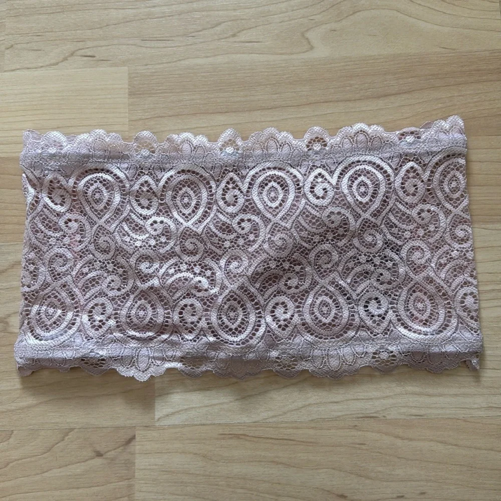 NWOT Free People Intimately Stretch Lace Seamless Bandeau Bra XS/S